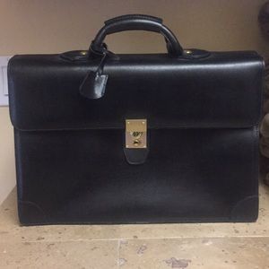 Black pebbled Cole Haan briefcase/attaché